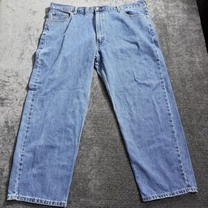 Levis 550 Jeans Mens 48x32 Blue Denim Medium Wash Relaxed Loose Fit Casual Pants